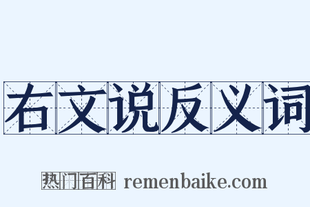 右文说反义词是什么意思的图片